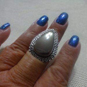 Unique "APACHE PYRITE" Handmade Sterling Ring Size 8.25 #38B